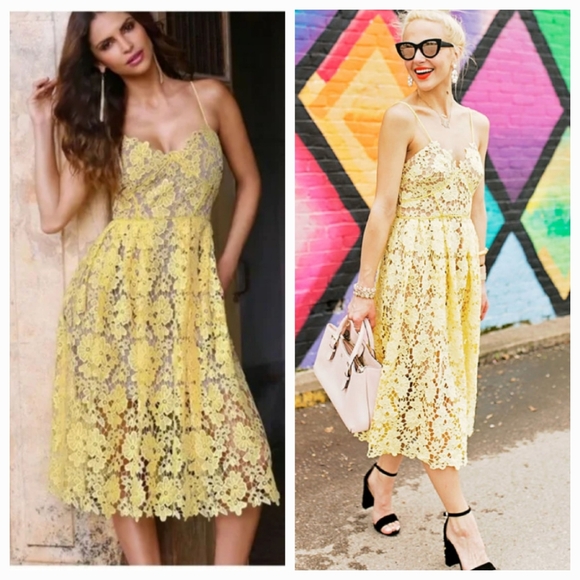 Donna Morgan Summer Lace Midi Dress sz 10 - Picture 4 of 8